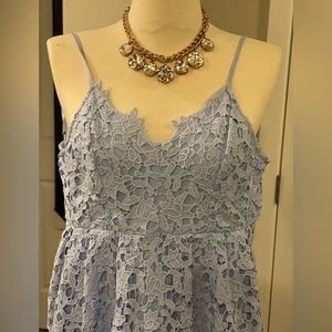 ASTR lace light blue sky dress. Size XS